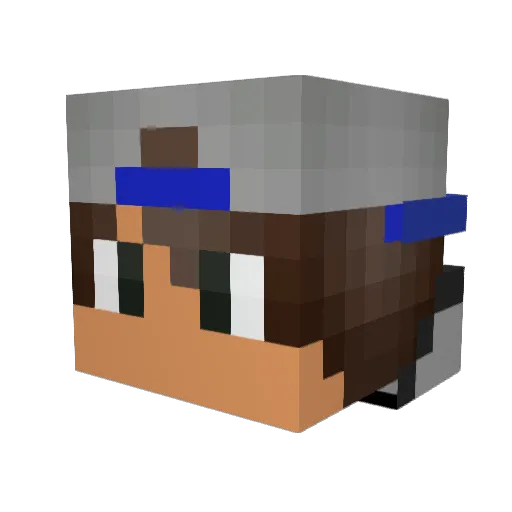 CJhawkEE41 Minecraft avatar head, 3D render