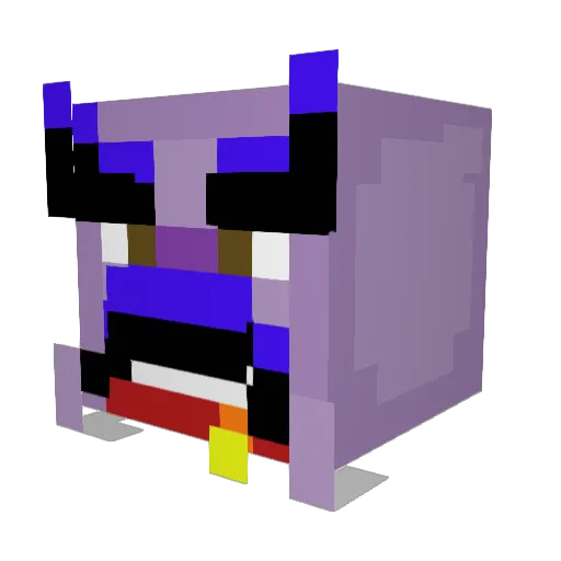 CJlishly_ Minecraft avatar head, 3D render
