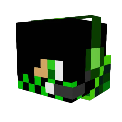 CJobes Minecraft avatar head, 3D render