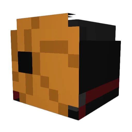 CKA222 Minecraft avatar head, 3D render