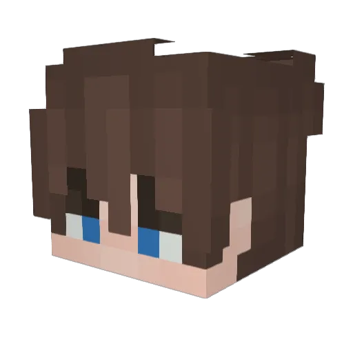 CKL95 Minecraft avatar head, 3D render