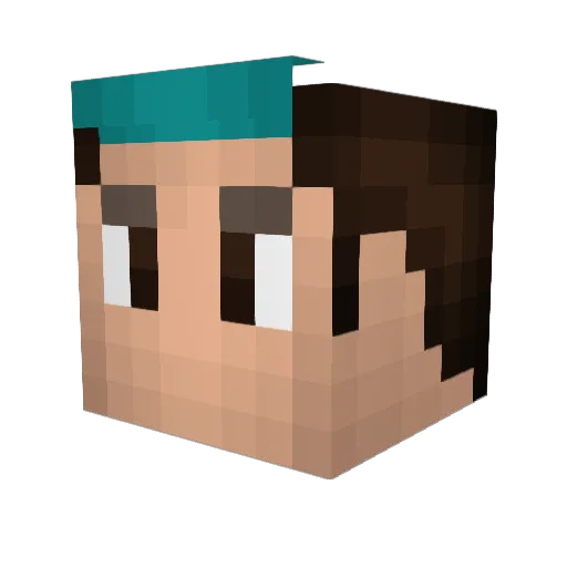 CKL_Crydra Minecraft avatar head, 3D render