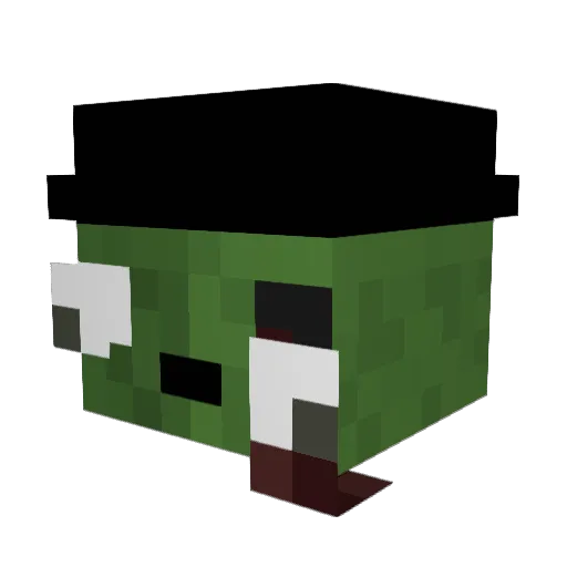 CKOBOPODKA Minecraft avatar head, 3D render