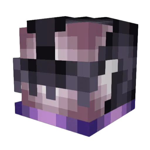 CKWing_08 Minecraft avatar head, 3D render