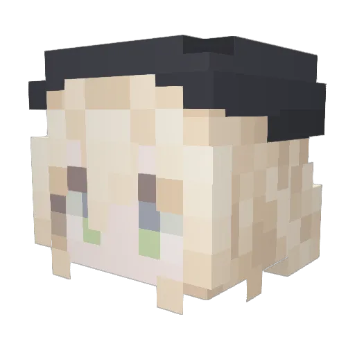 CKYI Minecraft avatar head, 3D render