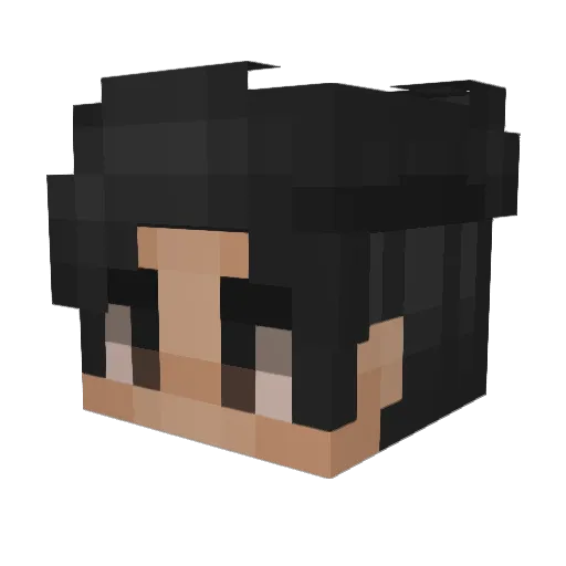 CK_Proxy Minecraft avatar head, 3D render