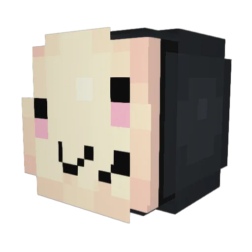 CK_egg Minecraft avatar head, 3D render