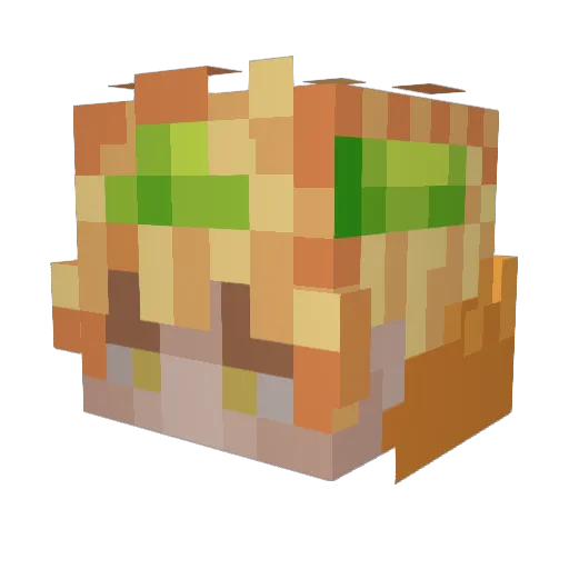 CKazzi01 Minecraft avatar head, 3D render
