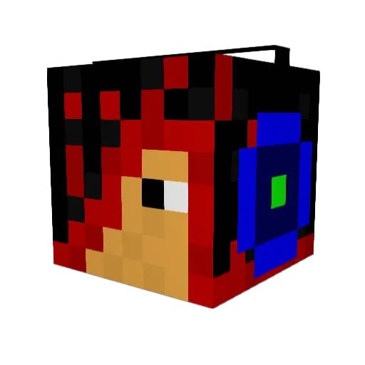 CKstorm Minecraft avatar head, 3D render