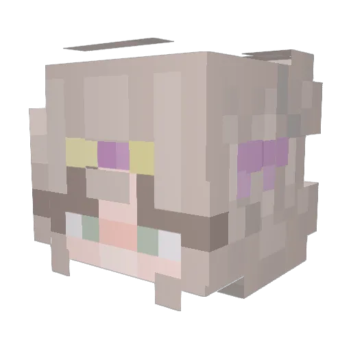 CKvs Minecraft avatar head, 3D render