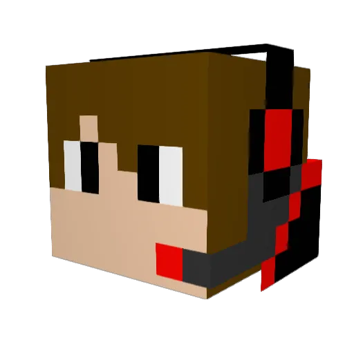 CKzyn Minecraft avatar head, 3D render
