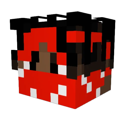 CL0S Minecraft avatar head, 3D render