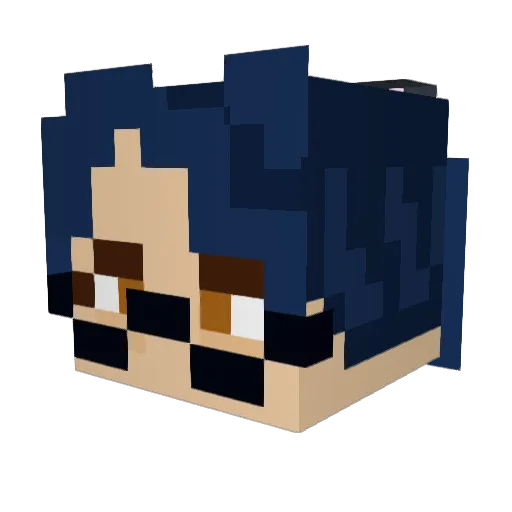CL0V3R_PuFFS Minecraft avatar head, 3D render