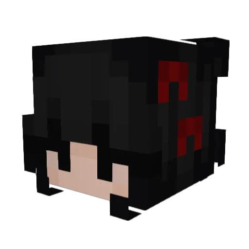 CL0WN333 Minecraft avatar head, 3D render