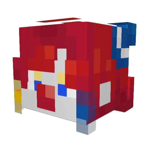 CL0WN_MILK Minecraft avatar head, 3D render