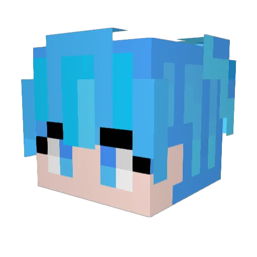 CL4MPS Minecraft avatar head, 3D render