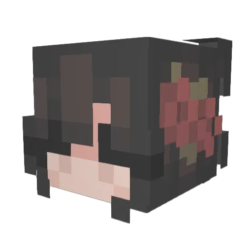 CL6U Minecraft avatar head, 3D render