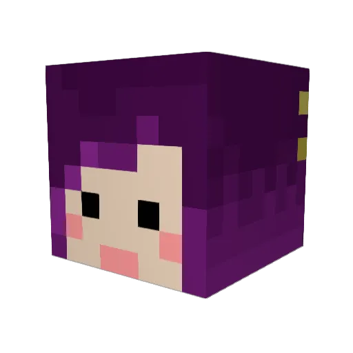 CLAPPYCLAP Minecraft avatar head, 3D render