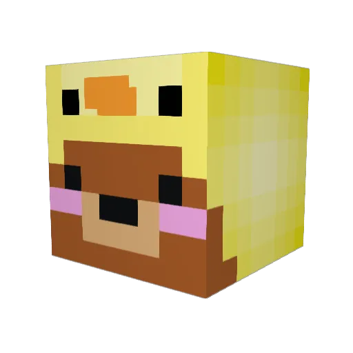 CLARKARN Minecraft avatar head, 3D render