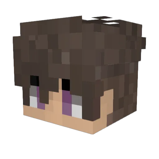 CLASH3750 Minecraft avatar head, 3D render