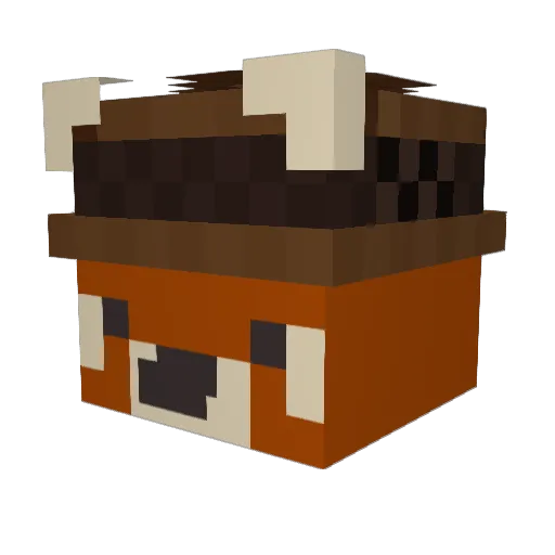 CLAUS_123 Minecraft avatar head, 3D render