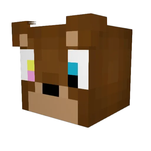 CLCTIOCHINO Minecraft avatar head, 3D render