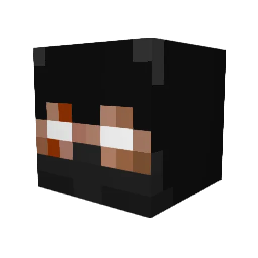 CLDAP Minecraft avatar head, 3D render