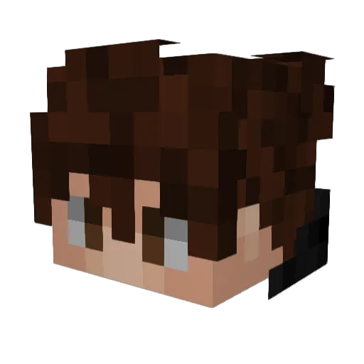 CLEETTUS Minecraft avatar head, 3D render