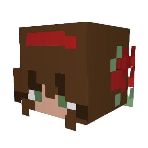 CLEIS1650 Minecraft avatar head, 3D render