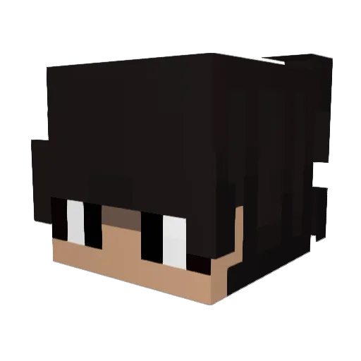 CLEITONCON Minecraft avatar head, 3D render