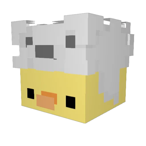 CLFL Minecraft avatar head, 3D render