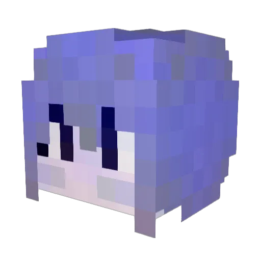 CLKorea Minecraft avatar head, 3D render