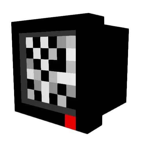 CLMAN347 Minecraft avatar head, 3D render
