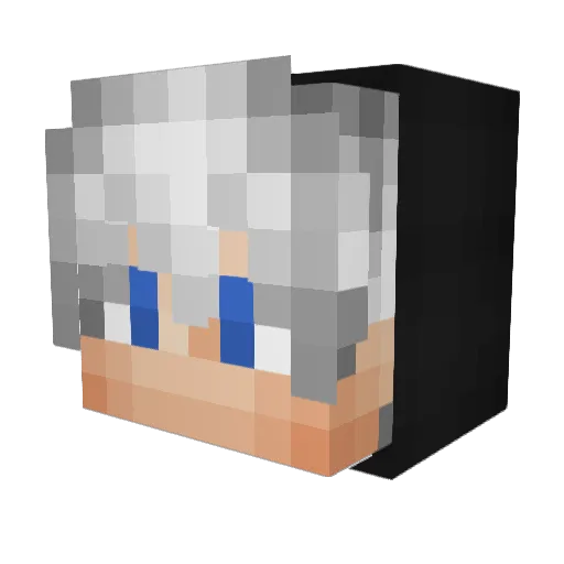 CLOBEE Minecraft avatar head, 3D render