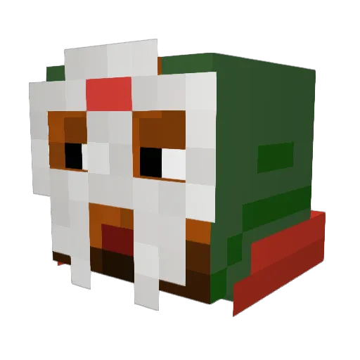 CLOUDZ_2543 Minecraft avatar head, 3D render