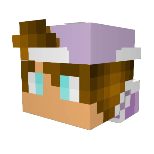 CLOWN_EZ Minecraft avatar head, 3D render