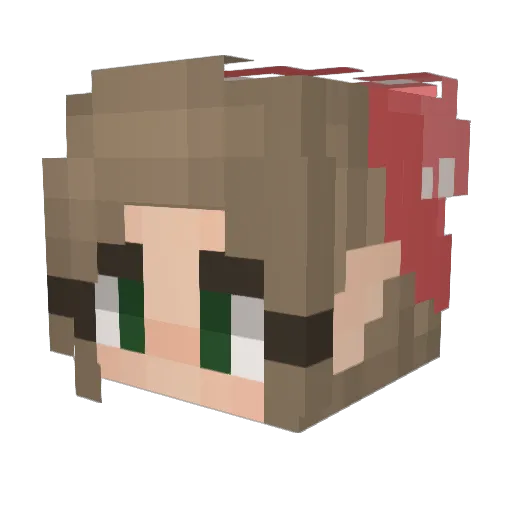 CLPFanfics27 Minecraft avatar head, 3D render