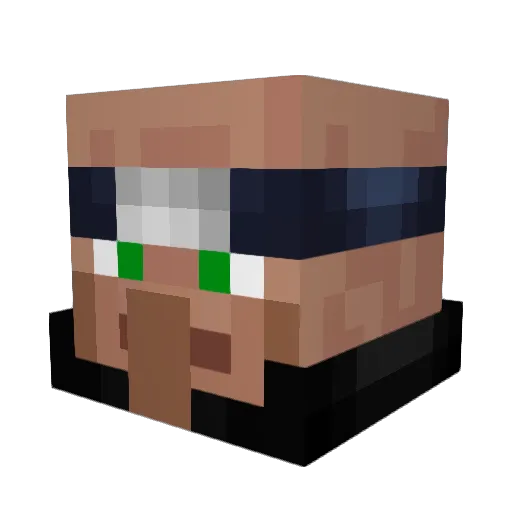CLPRZ Minecraft avatar head, 3D render