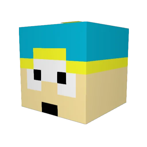 CLRKE99 Minecraft avatar head, 3D render