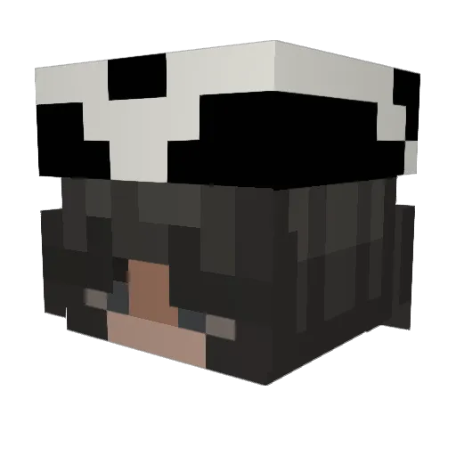 CLUMSYBEARRR Minecraft avatar head, 3D render