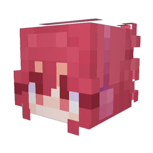 CLX99 Minecraft avatar head, 3D render