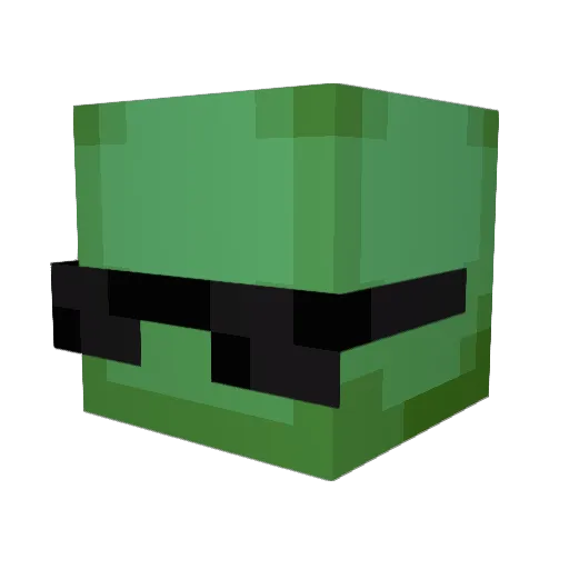 CLXPZ5 Minecraft avatar head, 3D render