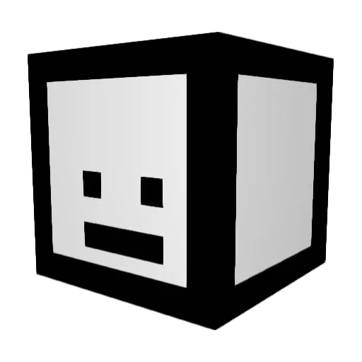 CL_K Minecraft avatar head, 3D render