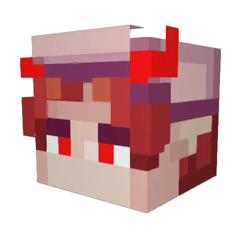 CLarr3s Minecraft avatar head, 3D render