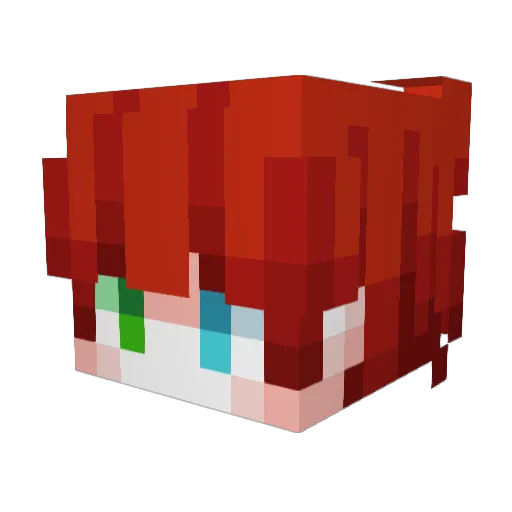 CLoudCl0udch Minecraft avatar head, 3D render