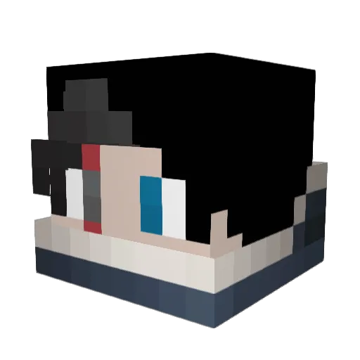 CLuBLioN Minecraft avatar head, 3D render