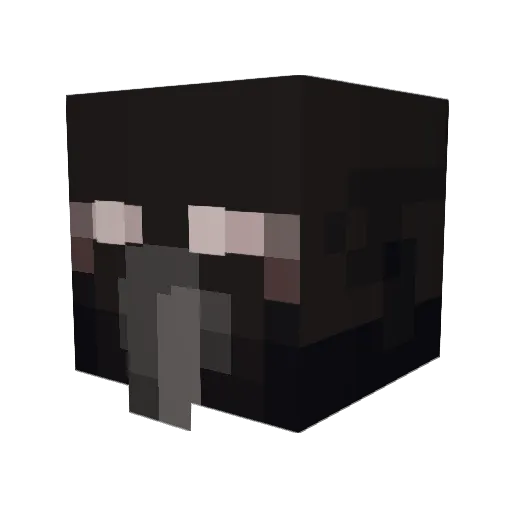 CLussyBasher69 Minecraft avatar head, 3D render
