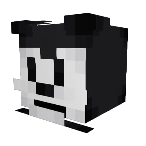CM1122 Minecraft avatar head, 3D render