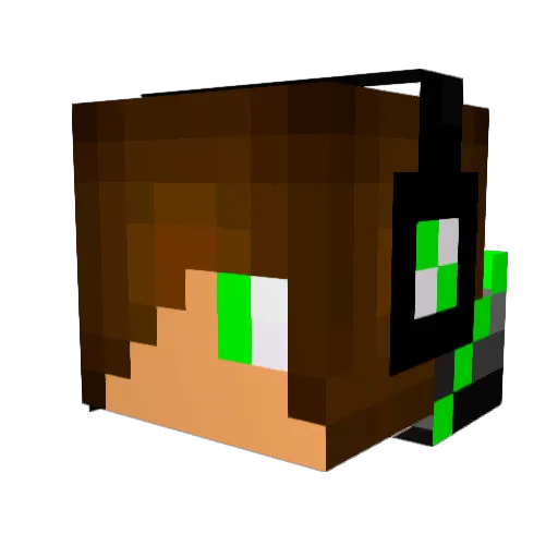 CMA04 Minecraft avatar head, 3D render