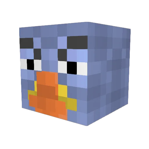 CMC_Gaming Minecraft avatar head, 3D render